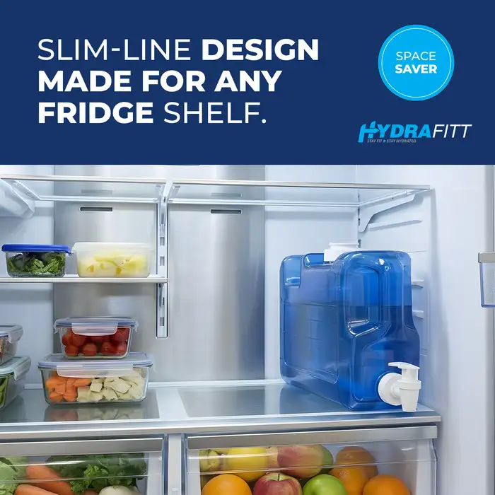HydraFitt main listing image showing water dispenser with lemons and ice